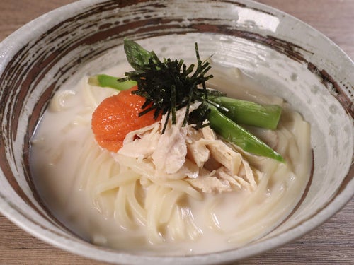 1本で味が決まる！豆乳クリーム明太うどん